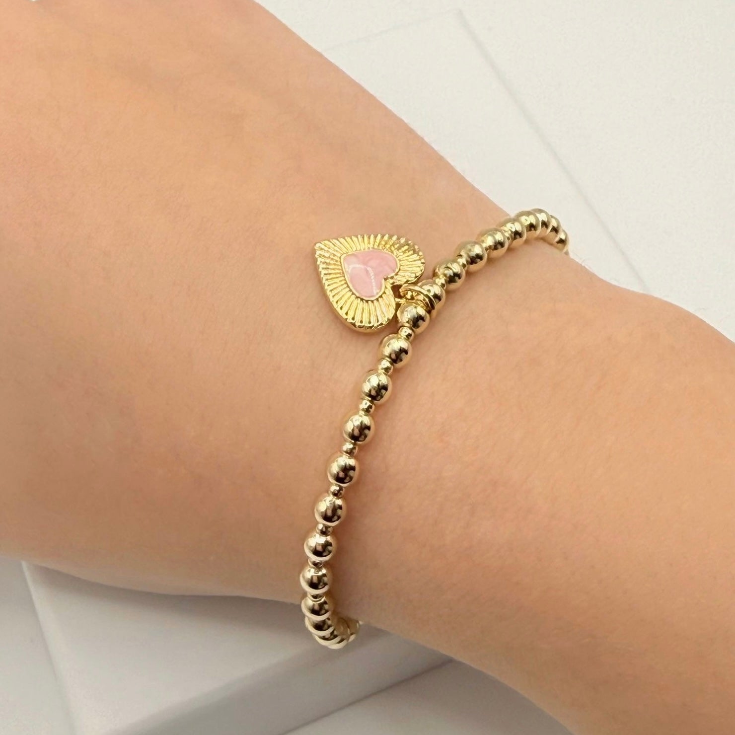 Blush Heart Bracelet