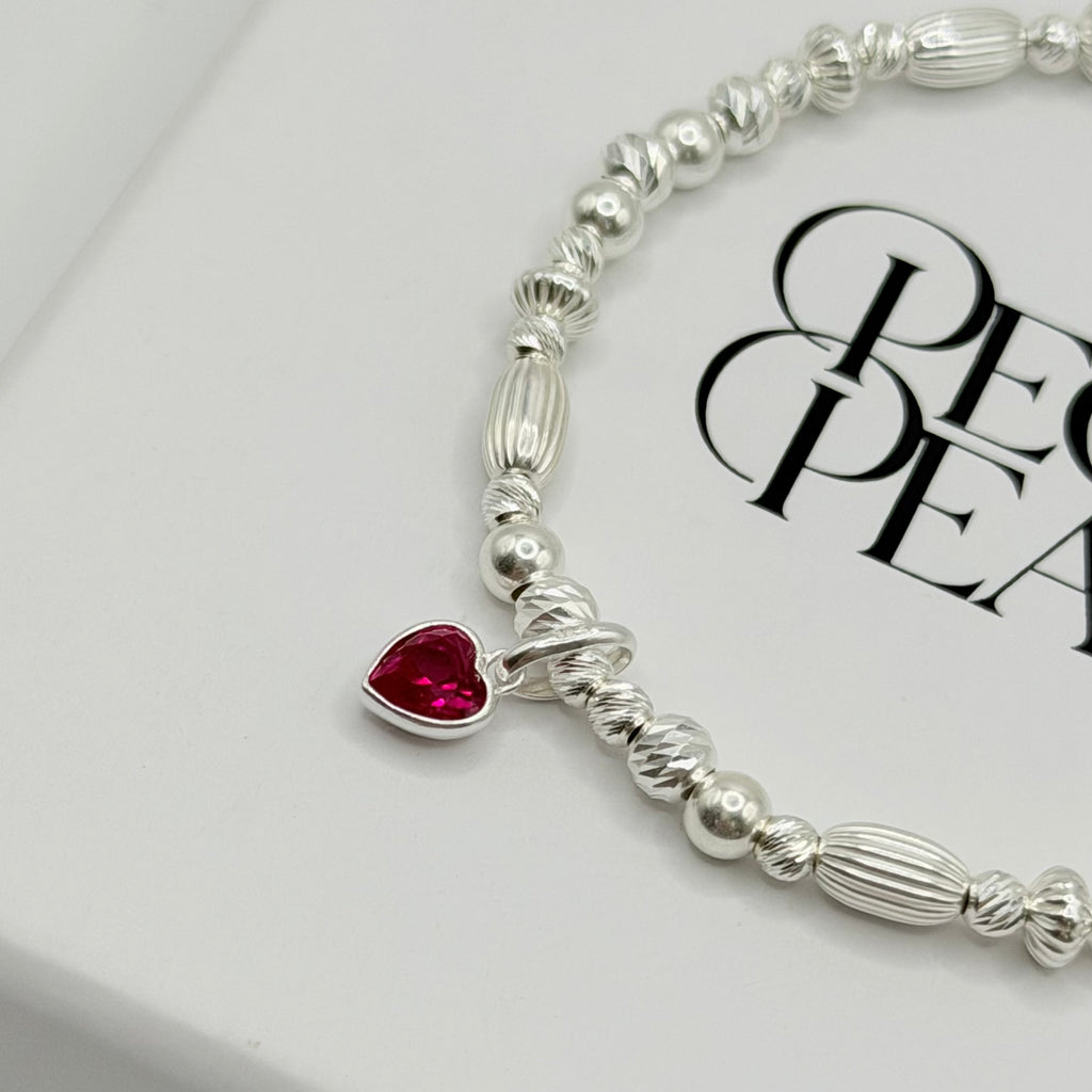 July Ruby Bracelet